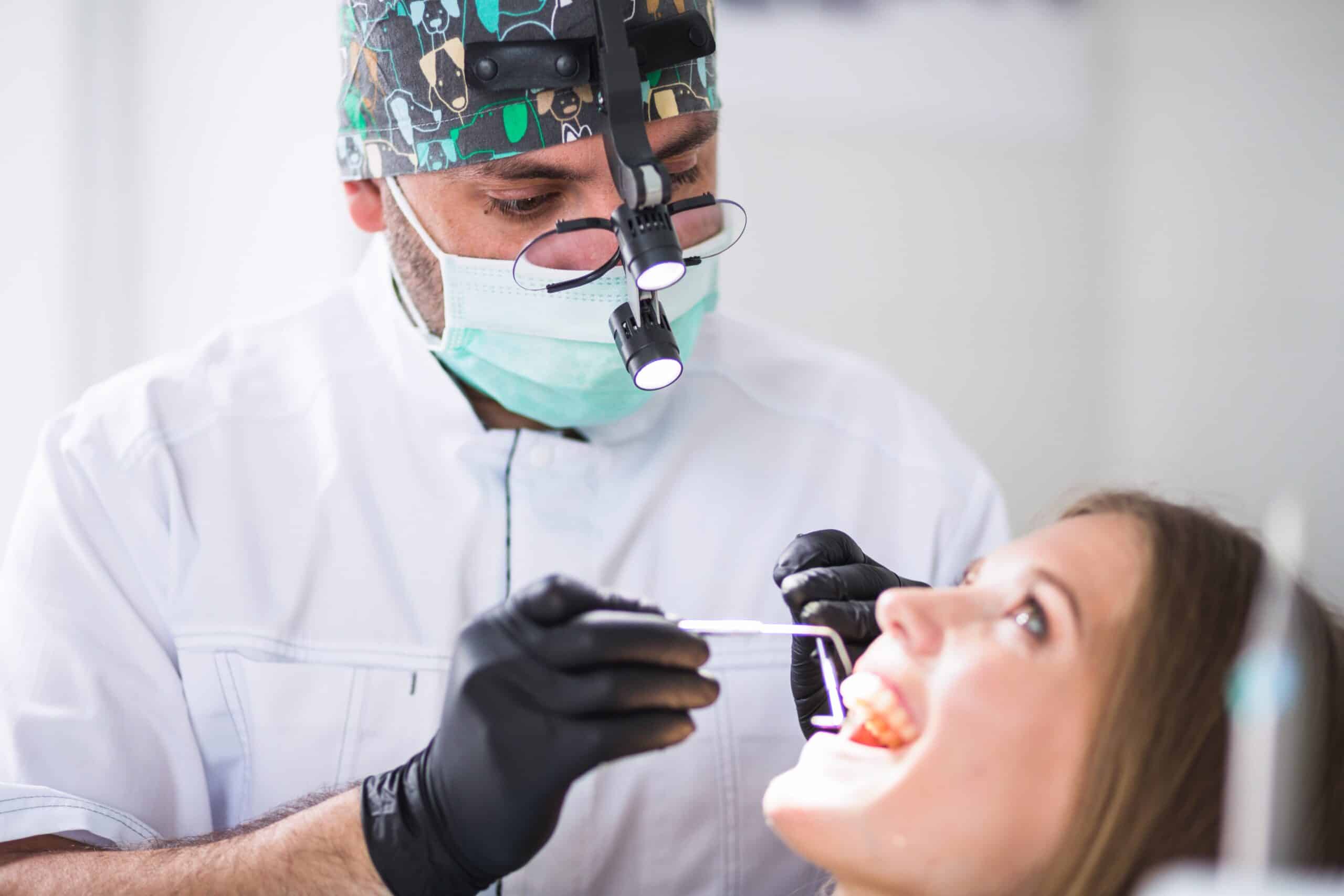cosmetic dentist in mckinney - the doctor is doing cosmetic treatment
