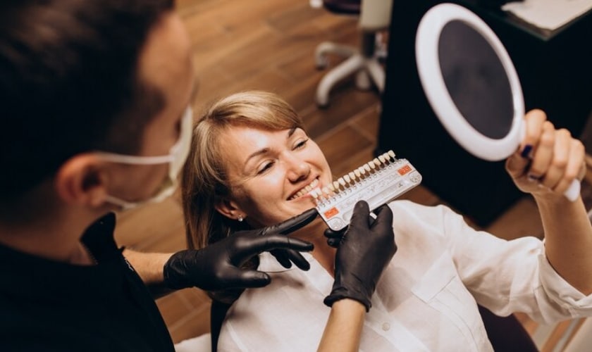 Images of Cosmetic Dentist and our patient